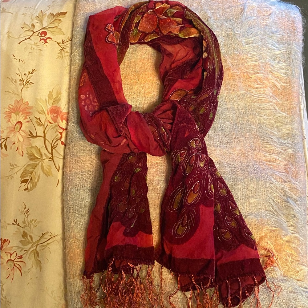 Elegant viscose that feels like velvet scarf.